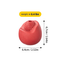 Hundekauspielzeug - Phoesky - Gummi - Polygonale Form - Rot - Bissfest - Interaktiv