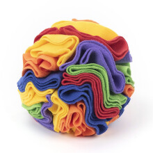 Interaktives Hundespielzeug - Phoesky - Schnüffelball-Puzzle - Schnüffelmatte - 20 x 20 cm - Gelb - Fleece