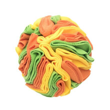 Interaktives Puzzlespielzeug für Hunde - Phoesky - Schnüffelmatte - Kauspielzeug - 20 x 20 cm - Gelb - Fleece