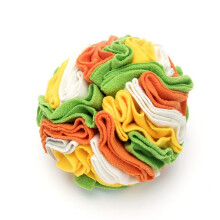 Interaktives Hundespielzeug - Phoesky - Schnüffelpuzzleball - Schnüffelmatte - Orange - 2-10 x 10 cm - Fleece