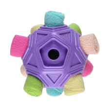 Interaktives Hundespielzeug - Phoesky - Schnüffelball - Lila - 13 x 13 cm - Fleece/TPR - Geeignet für Hunde