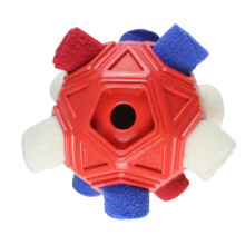 Interaktives Hundespielzeug - Phoesky - Schnüffelball - Rot - 4-13 x 13 cm - Fleece/TPR - Für Hunde geeignet - Puzzle