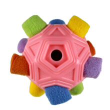 Interaktives Hundespielzeug - Phoesky - Schnüffelball - Rosa - 13 x 13 cm - Futterspielball - Puzzle - Kabellos - Fleece/TPR