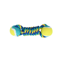 Interaktives Hundespielzeug von Phoesky - Gummiseil - Strapazierfähiger Tennisball - 25 x 6,5 x 6,5 cm - Gelb
