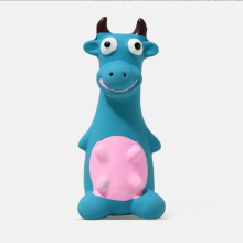 Quietschspielzeug für Hunde - Phoesky - Naturlatex - Tierform - Rosa - Angstlinderung