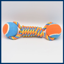 Interaktives Hundespielzeug von Phoesky - Gummiseil - Strapazierfähiger Tennisball - 25 x 6,5 x 6,5 cm - Orange