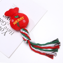 Hundekauspielzeug von Phoesky - Baumwollseil - 31 x 10 cm - Quietschgeräusch - Bissfest - Zahnreinigung