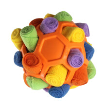 Interaktives Hundespielzeug - Phoesky - Schnüffelball - Puzzle - Schnüffeltraining - Langsamer Freisetzungsspender - Orange