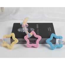 Interaktives Hundespielzeug - Phoesky - Backenzahn - Knochenform - EVA - Baumwollseil - TPR - 20 x 8 cm - Rosa/Blau/Gelb
