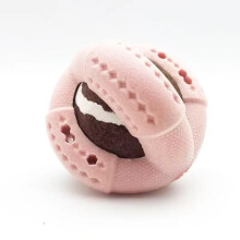 Hundekauball - Phoesky - 9 x 9 cm - Hellrosa - Bissfest - Zahnreinigung