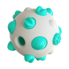 Hundekauball - Phoesky - Grau + Hellblau - 8x8x8 cm - TPR - Nylon - Geeignet für Hunde
