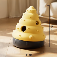 Hundespielzeug mit Futter - Phoesky - Muschelform - Langsame Futterabgabe - Geistige Förderung - Gummi