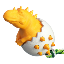 Welpen-Kauspielzeug - Phoesky - Dinosaurier-Eiform - Langlebig - Umweltfreundlich - TPR - Zahnreinigung