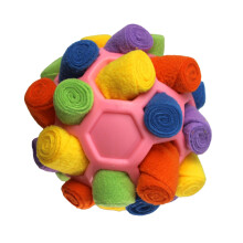 Interaktives Hundespielzeug - Phoesky - Schnüffelball - Puzzle - Schnüffeltraining - Futterautomat - Rosa