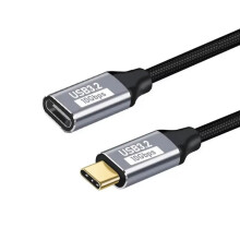 Cabo de extensão USB-C - RNCYN - Carregamento rápido de 100 W - Transmissão de vídeo 4K a 60 Hz - Taxa de transferência de 10 Gbps