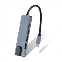 Adaptador Ethernet USB-C - RNCYN - USB 3.0 a 1000 Mbps - Hub Tipo-C - Estación de acoplamiento - HDTV Máx. 4K a 30 Hz