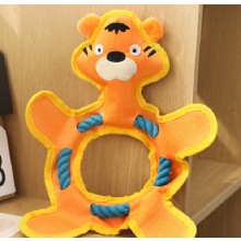 Phoesky Frisbee-Hundespielzeug - Baumwolle - Bissfest - Orange - Für drinnen und draußen
