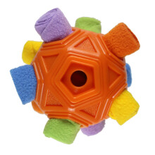 Interaktives Hundespielzeug - Phoesky - Schnüffelball - Orange - 13 x 13 cm - Futterspielball - Puzzle - Kabellos