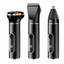 Rasoir électrique 3 en 1 - RNCYN - Recharge USB - Tondeuse cheveux - Tondeuse corps - Tondeuse nez - Design lavable