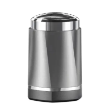 Barbeador Elétrico Compacto - RNCYN - Tamanho Mini - Portátil - Alto Desempenho - Cor Prata - Para Homens