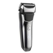 Barbeador elétrico à prova d'água - RNCYN - IPX6 - Aparador de barba integrado - Barbeador com lâmina - Máquina de barbear masculina