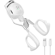 Verwarmde wimperkruller - RNCYN - USB oplaadbaar - 3D verwarmd - Lange levensduur - Elektrisch - Compact - Wit