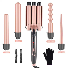 Multifunktionaler Lockenstab - RNCYN - 5 in 1 - Keramikbeschichtung - Vielfältige Locken- und Wellenstyling-Möglichkeiten
