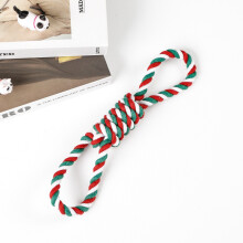 Interaktives Hundespielzeug von Phoesky - Baumwollseil - Weihnachtsmotiv - Bissfest - Hundetraining