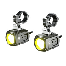 Motorrad-LED-Scheinwerfer - RNCYN - Zweifarbig - Modell K11 - Schwarz - 6000K (Weißes Licht) - 3000K (Warmweißes Licht)