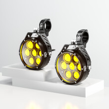 Motorrad-Nebelscheinwerfer - RNCYN - IP68 wasserdicht - 90-W-LED-Beleuchtung - Gelb + Weiß - 6000 K weißes Licht