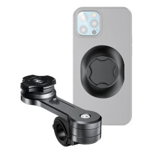 Soporte para teléfono para bicicleta/moto RNCYN - Rotación de 360 - Ajustable - Aleación de aluminio - Resistente al agua - Fácil instalación