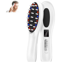 Peigne applicateur d'huile électrique - RNCYN - Lumière rouge et bleue - Ion négatif pour hydratation