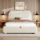 HOMAIRE 5FT King Ottoman Storage Bed Beige 3
