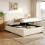 HOMAIRE 5FT King Ottoman Storage Bed Beige 6