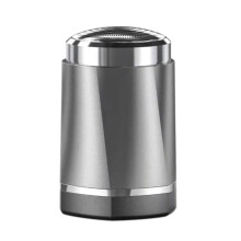 Rasoir électrique portable - RNCYN - Rechargeable - Utilisation humide/sec - Taille de poche - Argent - Matériau ABS