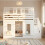 HOMAIRE White Pine Kids Bunk Bed 90x190cm 5