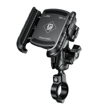 Motorcycle/Bicycle Phone Mount - RNCYN - KWG-M8SP - Waterproof - Stainless Steel Handlebar Mount - Aluminum PA66 + GF + 7075