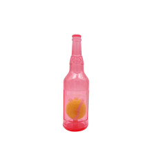 Phoesky Flaschenförmiges Quietschspielzeug für Hunde - Rot - 7,5 x 24,5 cm - TPR - Quietschfunktion