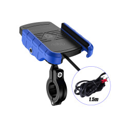 Motorfiets telefoonhouder met draadloze oplader - RNCYN - KWG-M9 - 15W draadloze oplader - IP66 waterdicht