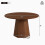 HOMAIRE 47" Round Walnut Dining Table 2