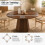 HOMAIRE 47" Round Walnut Dining Table 5