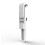 perche à selfie trépied avec éclairage d'appoint - RNCYN - L02s - Télécommande Bluetooth détachable - Compacte - Blanc 1