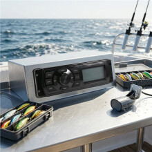 Car Radio Universal MP3 Multimedia Player Auto FM Dual USB AUX Boat Audio Receiver,