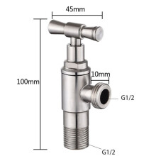 Bathroom Quick Opening Triangle Valve Faucet Accessories Angle Valve G1/2 Thread Water Inlet 304 Stainless Steel