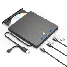 9 in 1 External USB 3.0 DVD CD RW Writer Drive Burner Reader Player for Laptop