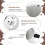 Pour over Coffee Dripper Stainless Steel Cone Coffee Filter Fine Mesh Double Layer 4
