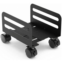 Datorstativ, 4,7"-8,2" Breddjusterbart Mobilt CPU-Stativ, Rullande PC-Stativ, Ventilerad Datorhållare med Hjul