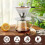 Pour over Coffee Dripper Stainless Steel Cone Coffee Filter Fine Mesh Double Layer 5