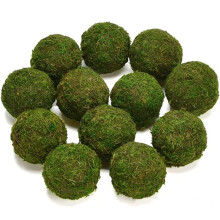 Natural Green Moss Decorative ,Handmade (3.5"-Set of 12) for Home Decor Natural Green Decor
