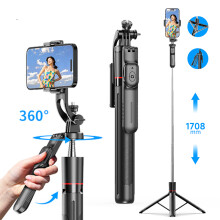 Selfie statív pre smartfóny - RNCYN - Model F16 - 360 selfie tyč - Maximálna výška 1708 mm